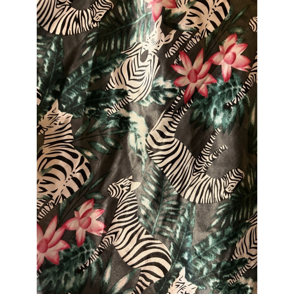 Zebra Floral Sleep Emme Jordan Plus Size 2XL Sleep‎ Pajama Top